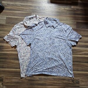 7 Diamonds 4-Way Stretch Polo (Lot Of 2 Shirts) Men's XL Corte Bella Golf Club